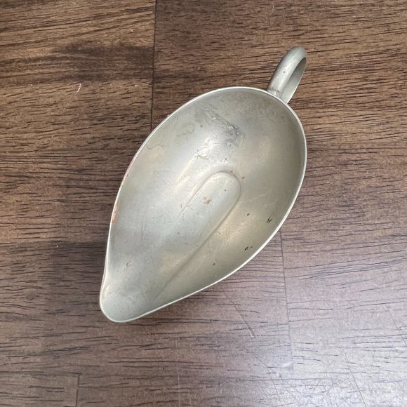 Vintage Servettes Alpacca Italy Silver Au Jus Sauce Individual Gravy Boat - Picture 1 of 7